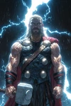 Mighty Thor 01 Fine Art Print 13X19 Limited To Of 30 Marvel Comics Avengers. Fixed Price $19.99.