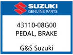 Suzuki Oem Part 43110-08G00 Pedal, Brake. Fixed Price $96.88.