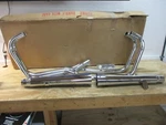 1977 1978 Honda CB750K 4 Into 2 Chrome Megaphone Exhaust System Mac 001-1509. Fixed Price $729.99.