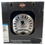 Black Wounded Warrior Project Derby Cover Harley Dyna Softail Touring Military. Fixed Price $249.99.