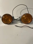 Vintage Guide Sae DP62 Amber Turn Signals Harley Davidson With Brackets. Fixed Price $69.99.