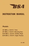 Bsa A7 A10 Manual Super Rocket Shooting Star Golden Flash Instruction Book. Fixed Price $20.33.