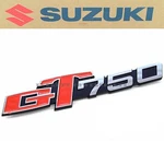 Genuine Suzuki Side Cover Emblem 73-77 GT750 Lemans Kettle Badge Panel #K170. Fixed Price $58.80.