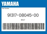 Yamaha Genuine Bolt 91317-08045-00. Fixed Price $11.24.