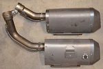 Yamaha Left Lh & Right Rh Muffler Silencer Exhaust Pipe 14B-7 14B-8 Slip-on Dual. Fixed Price $142.95.