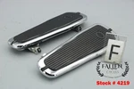 2006 Harley Softail Deluxe Front Driver Foot Board + Pad Set Chrome #4219. Fixed Price $199.99.