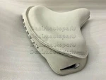 White Leather Police Solo Seat Harley Skirt Knucklehead Panhead Shovel Tc Bobber. Fixed Price $148.75.