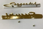 Pair Side Cove Metal Emblems Suzuki 250 T305 T350 T500 MK1 MK2. Fixed Price $55.00.