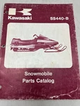 1982 Kawasaki SS440-B2A Snowmobile Parts Catalog 99960-3514. Fixed Price $15.00.