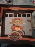 Genuine Harley Davidson Battery Carrier + Chrome Cover. Fixed Price $69.00.
