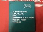 Triumph Nos Factory Workshop Manual For 750 Tiger , Bonneville Twins. Fixed Price $57.00.