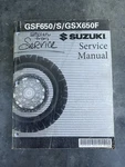 Oem Suzuki Factory Service Manual 2008 GSF650/S/GSX650F 99500-36172-03E. Fixed Price $29.99.