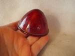 Vintage Harley Davidson Red Glass Tail Light Lens Pn 68091-20. Fixed Price $100.00.