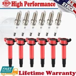 6 Spark Plug And Ignition Coil Pack For Toyota Sienna Avalon Camry 4RUNNER UF487. Fixed Price $88.59.