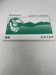 Honda Factory Owner's Manual 2003 XR70R 00X31-GCF-6602. Fixed Price $24.99.