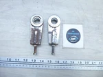 1979 Yamaha XS650 Y207-1) Left And Right Rear Wheel Chain Adjusters Set. Fixed Price $22.00.