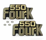 2 Metal Side Cover Emblems - Honda CB550K 1977 1978 Badge Clips. Fixed Price $49.95.