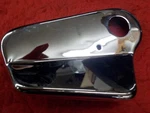 Panhead Shovelhead "new" Foot Shift Bracket Cover #33644-65. Fixed Price $22.00.