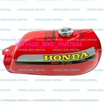 Honda 1978-1985 Model Red Painted Aluminum Fuel Petrol Tank + Cap. Fixed Price $351.00.