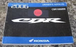 Nos Honda Owner's Manual 2006 CBR1000RR Motorcycle 31MEL620 C2005 Mint Pages. Fixed Price $39.99.