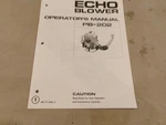 Echo Blower Operator's Manual PB-202. Fixed Price $9.99.