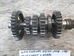 Suzuki Ts / DS100 125 Output Driveshaft 24131-48000 24131-48701 With All Gears. Fixed Price $48.95.