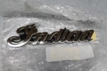 Nos Indian 6" Right Hand Script Badge 5633407. Fixed Price $129.85.