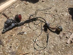 1980 Yamaha XS650 Motorcycle Rear Brake Caliper Master Cylinder W Taillight. Fixed Price $85.00.