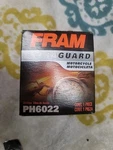 Fram Premium Quality Oil Filter PH6022. Fixed Price $15.00.
