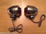 Harley Guide DH-49 Bullet Marker Lamps Fish Eye Nice Repro Replaces Oem 68553-58. Fixed Price $89.95.