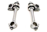 5-1/2" Tall "flanders" Type Dog Bone Risers For Harley Springers 1936 1957. Fixed Price $168.00.