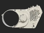 1976-79 Yamaha RD400 Left Side Stator Sprocket Cover Modified For Racing. Fixed Price $79.99.