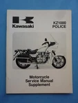 Kawasaki KZ1000 Police Bike Owners Service Catalog Manual Supplement. Fixed Price $55.00.