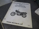 Suzuki Assembly & Pre Delivery Service Guide 1980 GS1000GT MS-8510E-03. Fixed Price $19.99.