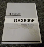 2002 2003 Suzuki GSX600F Katana Motorcycle Owner Operator Manual 99011-19C65-03A. Fixed Price $58.04.