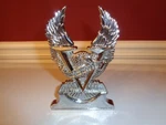 Vintage Sissy Bar Insert Eagle Medallion Badge Emblem Harley. Fixed Price $49.99.