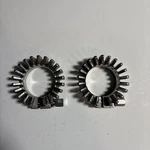 Stainless Steel Triumph 21 Finned Exhaust Pipe Clamp Set 70-4501 500 650 750 Uk. Fixed Price $109.00.