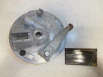 76 Yamaha Genuine Vintage Front Drum Shoe Brake Caliper Panel Set. Fixed Price $25.00.