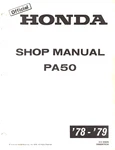 Oem Genuine Honda Dealer/owner's Service Repair/manual 1978-1979 PA50. Fixed Price $35.99.