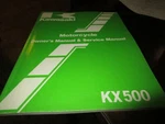 Kawasaki Kx 500 Owners & Service Manual 99920-1365-01. Fixed Price $9.99.