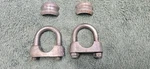 1971 - 1975 Rupp Mini Bike Handlebar Clamps. Fixed Price $40.00.
