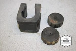 1975 Yamaha XS500 Rear Gas Fuel Tank Rubber Cushions TX500 R2-9009.ZF. Fixed Price $15.00.